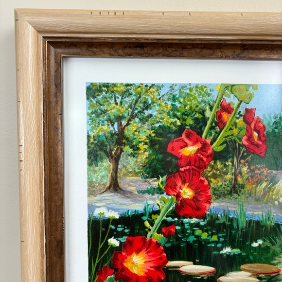 Hollyhock Reflections Schaefer Miles signed Print - Picture 6 of 10